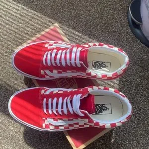 Vans checkerboard red and white comes with box brand new Vans Men main image 4